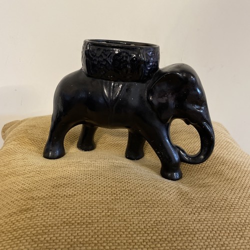 Vintage retro ceramic elephant - vintage,