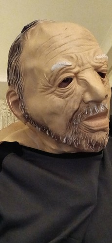Old man mask - old,