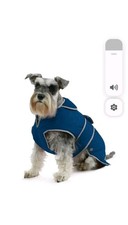 Ancol Muddy Paws Stormguard with Fleece Lining Medium Size Dog Coat - Blue