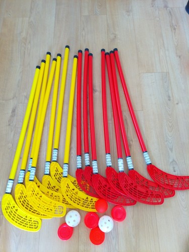 Unihoc hockey set red - hockey, yellow