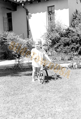 Vtg 120 negative toddler - b&w,