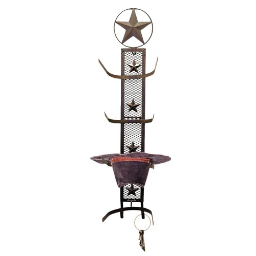Rustic metal star cowboy - rustic, hat