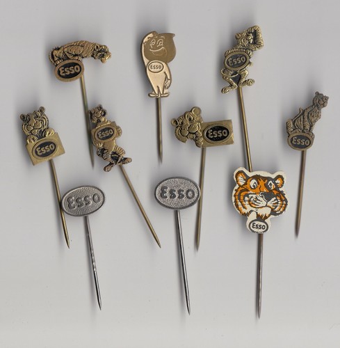 Vintage esso oil fuel pin - esso,