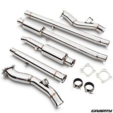 STAINLESS EXHAUST DECAT DE CAT DOWNPIPES PIPES FOR AUDI A4 B5 S4 2.7 V6 TURBO