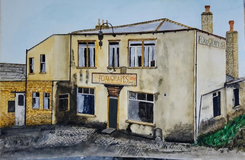 Watercolour and pen painting - watercolour,