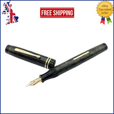 VINTAGE CARTERS FOUNTAIN PEN GREEN LIZARD SKIN FLEXIBLE 14K GOLD STUB MEDIUM NIB