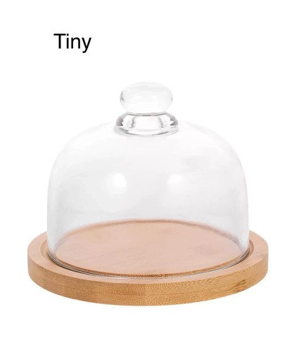 Happyyami glass bell jar wood - happyyami,