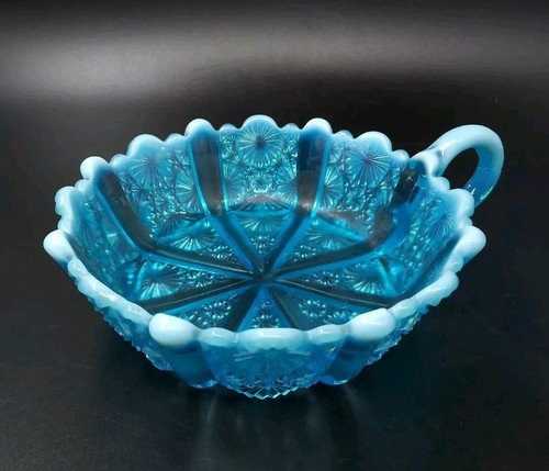 Blue pearline glass nappy - pearline,