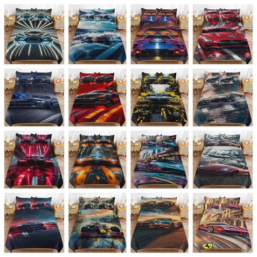 Racing car quilt duvet cover - racing,