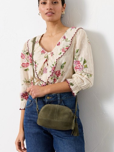 Fatface green suede - green,
