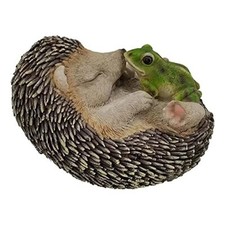 13cm Cute Hedgehog Garden Animal Decoration Statue Lawn Ornament Outdoor