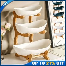 3 Tier Fruit Stand Vegetable Bowl Basket Rack Kitchen Storage Basket For Family