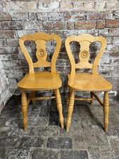 Pair Bullseye Dining Chairs