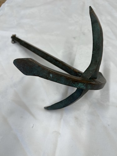 Vintage bronze anchor small - vintage,