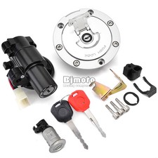 For Honda VTR1000 VFR800 Fuel Gas Cap Ignition Switch Seat Lock W/ Key Set