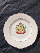 Thomas Hughes Longport Staffordshire  7'' Porcelain Plate ‘Dieu Et Mon Droit’