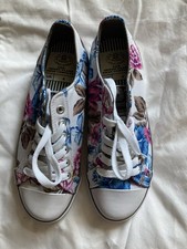 Womens The Green Flash  Shoe Company Floral Size 4 Dunlop
