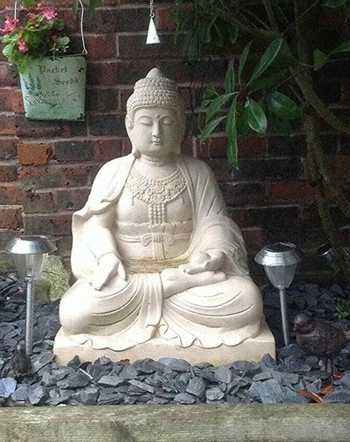 Large white lotus buddha - ,