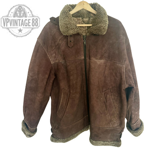 Vintage brown shearling - b-3,