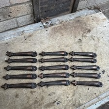 Antique Victorian Stair Carpet Clips x15 Cast Metal Period Home Fittings Rare