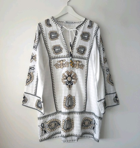 Zara summer cotton embroidered - summer,