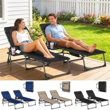 Folding Sun Loungers, 5-Level