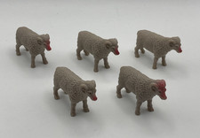 5 Plastic Sheep  for Dioramas