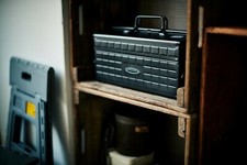 TOYO Steel 2-Stage Tool Box ST-350 Black Made in JAPAN 350x160x215mm 2.6kg New