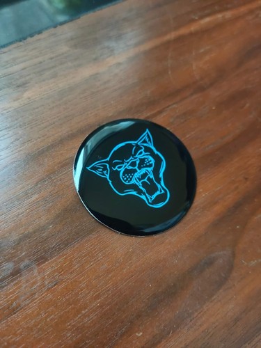 Gear rotary knob dome badge