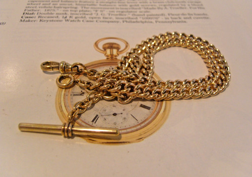 Pocket watch chain - chain, 12ct
