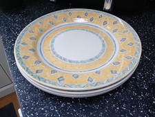 CHURCHILL PORTS OF CALL BY JEFF BANKS HERAT LARGE DINNER PLATES X 4