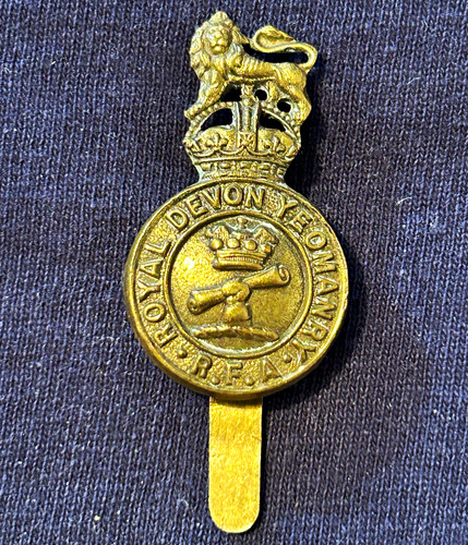 Royal devon yeomanry rfa brass - devon,