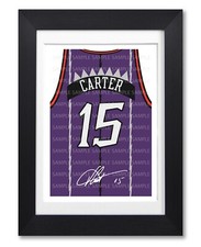 VINCE CARTER SIGNED POSTER PRINT PHOTO AUTOGRAPH JERSEY SHIRT GIFT RETRO RAPTORS
