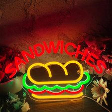 Sandwich neon signs led - sandwich,