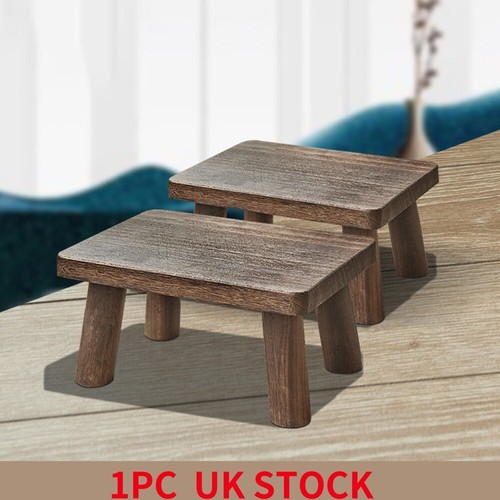 1pc wooden stool - wooden, shoe