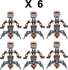 6 X LEGO STAR WARS REDISH
