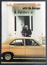 HILLMAN Avenger Car Sales Brochure Feb 1972 K REG C2609/H/100 GL Super Deluxe GT