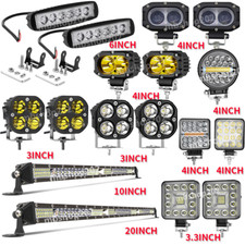 LED Work Light Bar Spot Flood Roof Lights Driving Lamp Offroad Car Truck SUV ATV