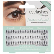 Invogue Individual Lash Combo Set in Black Comfort Flare Eyelashes with Glue