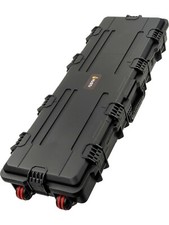 Large Wheeled Rifle Hard Case; Mil-Spec Black; Pick and Pluck Foam