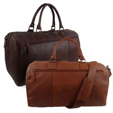 Mens Leather Weekender Holdall