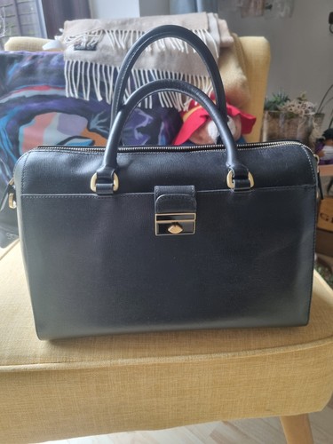 Lulu guinness black - black, saffiano