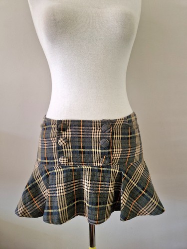Wool blend plaid micro - wool,