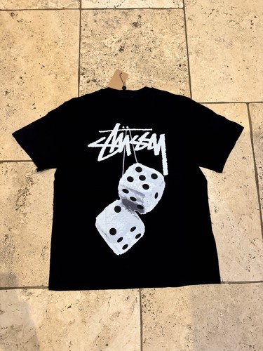 Stüssy black cotton shirt - black, t-shirt