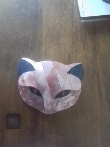 Lea stein attila pink cat - stein,