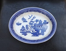 BLUE AND WHITE WILLOW PATTERN