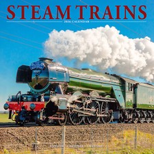 Steam Trains 2026 Calendar Train Gift Wall 15% OFF MULTI ORDERS