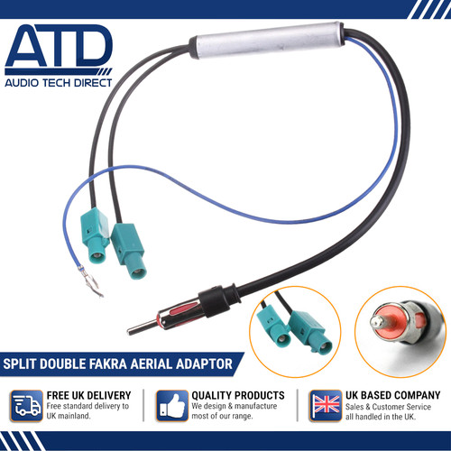 Twin fakra aerial adaptor - fakra,