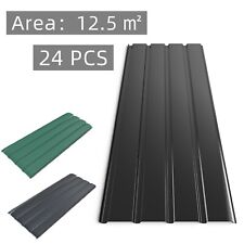 24xCorrugated Galvanized Metal Roofing Sheets Garage Carport Shed 0.3mm THICK
