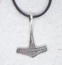 Romersdal Metalwork Style Viking Thor's Hammer Pendant (Sterling Silver)